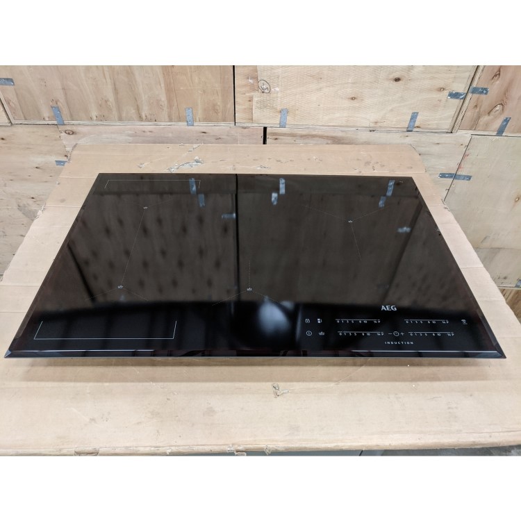 Refurbished AEG IAE84421FB 78cm 4 Zone Induction Hob with Bridge Zone and SenseBoil