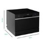 Refurbished electriQ EQDWTTB 6 Place Freestanding Dishwasher