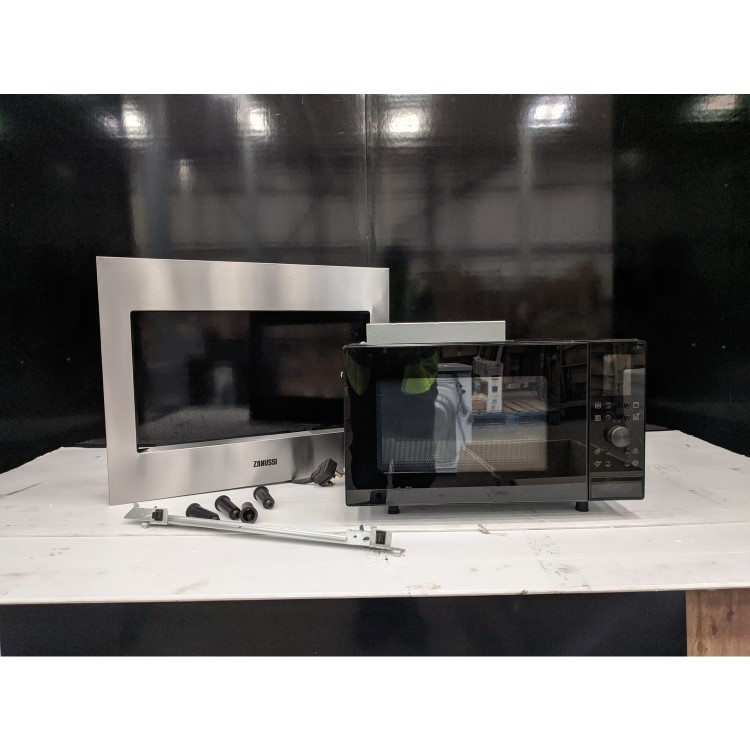 Refurbished Zanussi ZMSN4CX Built In 25L 900W Compact Combination Microwave Stainless Steel