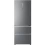 Refurbished Haier A3FE743CPJ Freestanding 431 Litre 70/30 Frost Free Fridge Freezer Silver