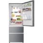 Refurbished Haier A3FE743CPJ Freestanding 431 Litre 70/30 Frost Free Fridge Freezer Silver