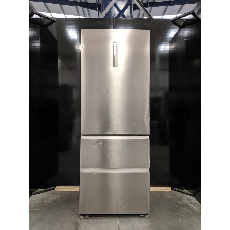 Refurbished Haier A3FE743CPJ Freestanding 431 Litre 60/40 Fridge Freezer Silver