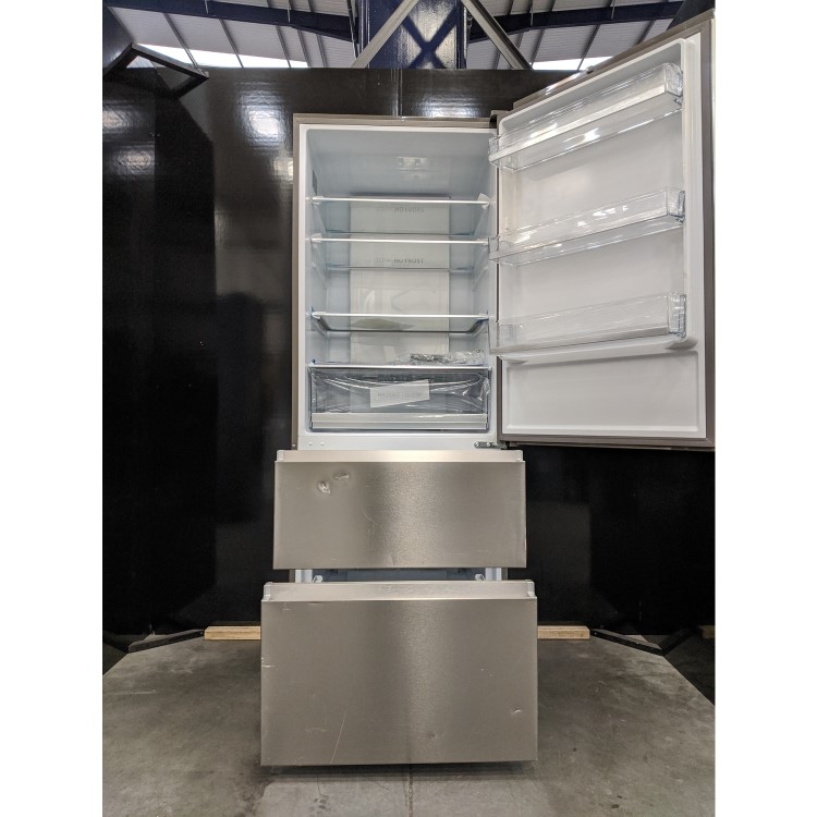 Refurbished Haier A3FE743CPJ Freestanding 431 Litre 60/40 Fridge Freezer Silver