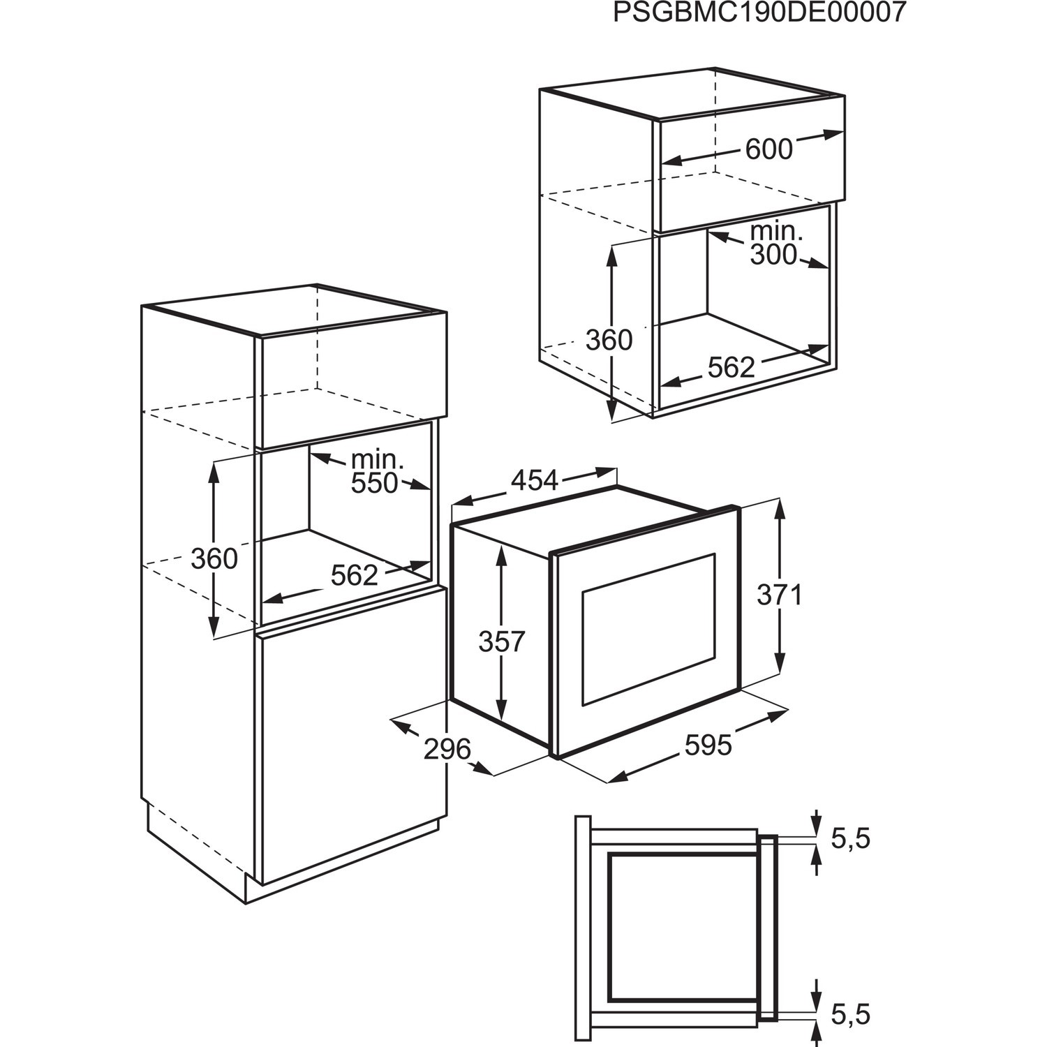 Zanussi Series 20 Built In Microwave Black Page 1 BuyItDirect.ie