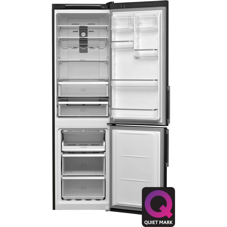 Refurbished Hotpoint H7T911TKSH Freestanding 368 Litre 70/30 Frost Free Fridge Freezer