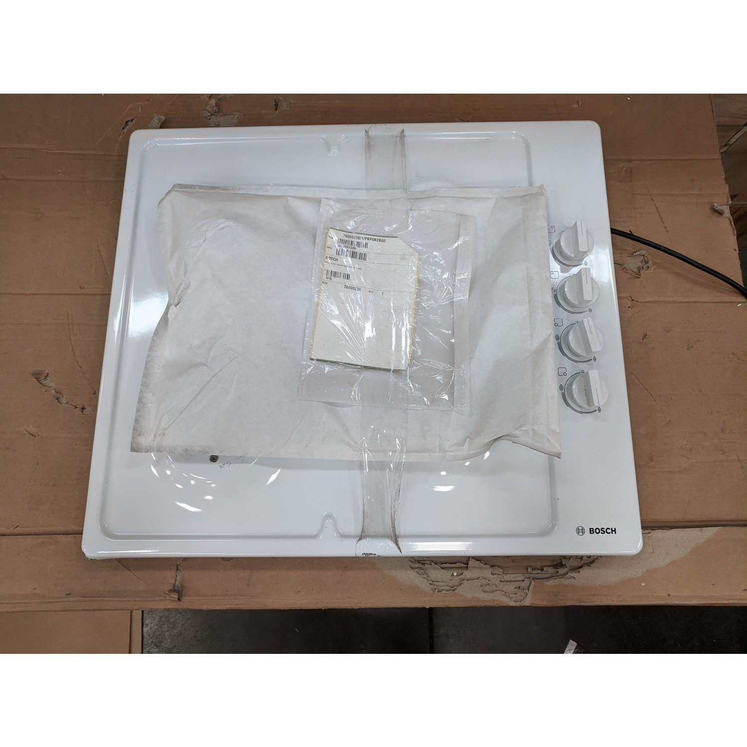 Refurbished Bosch Series 2 PBP6B2B60 58cm 4 Burner Gas Hob White