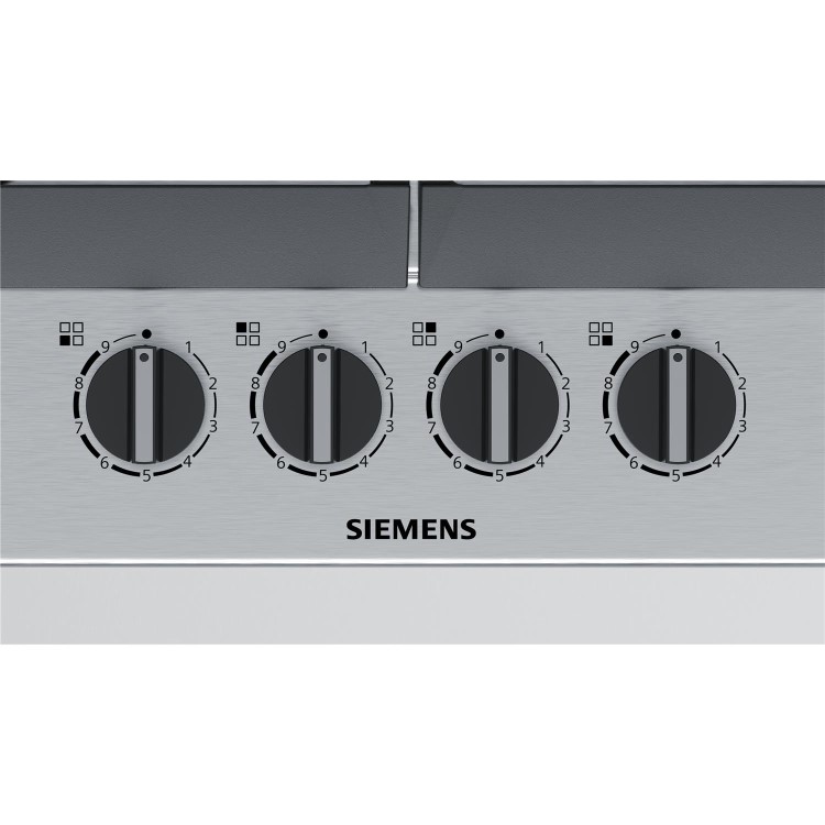 Refurbished Siemens EC6A5HC90 iQ500 60cm Four Burner Gas Hob - Stainless Steel