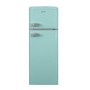 electriQ 208 Litre 80/20 Retro Freestanding Fridge Freezer - Blue
