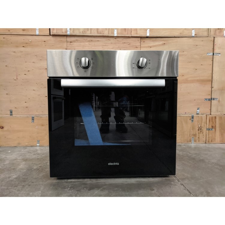 Refurbished electriQ EQOVENM1 60cm Single Built In Electric Oven Stainless Steel