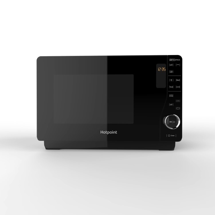 Hotpoint Xtraspace Flatbed 25L Microwave Oven With Grill - Black