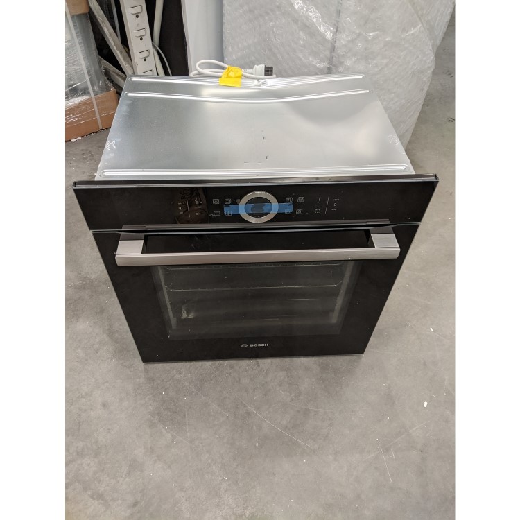 Refurbished Bosch Serie 8 HBG674BB1B 60cmSingle Built In Electric Oven Black