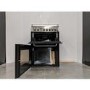 Refurbished Indesit KDP60SE 60cm Double Oven Dual Fuel Cooker Stainless Steel