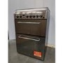 Refurbished Indesit KDP60SE 60cm Double Oven Dual Fuel Cooker Stainless Steel