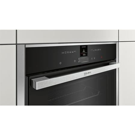 Refurbished Neff N70 B57CR22N0B Slide & Hide Pyrolytic Self Cleaning 60cm Single Built In Electric Oven Stainless Steel