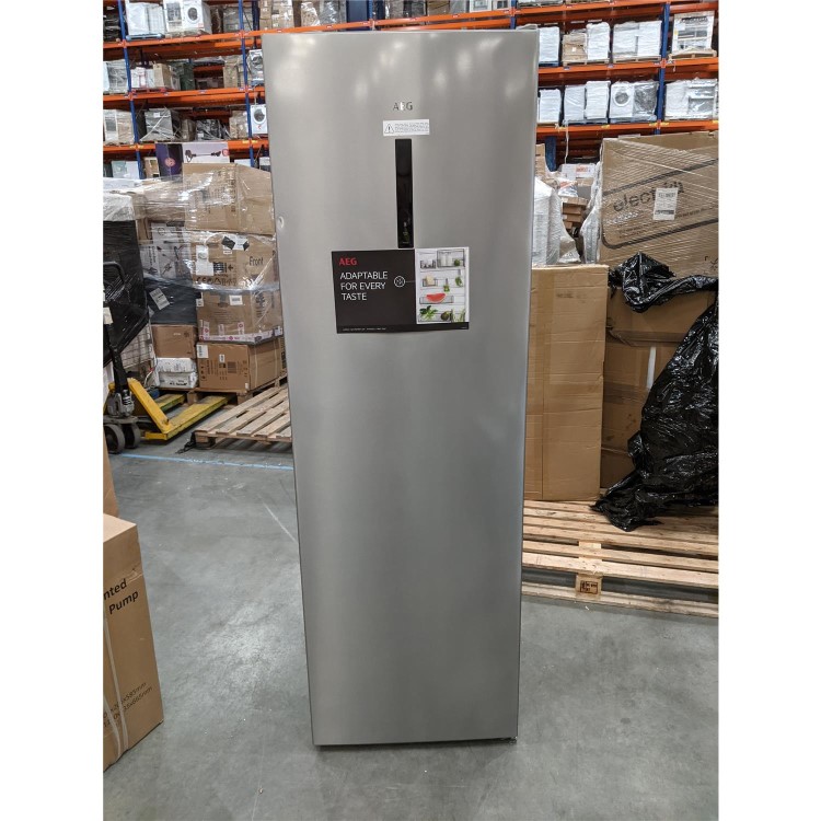 Refurbished AEG RKB638E2MX Freestanding 358 Litre Tall Fridge Silver