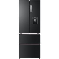 Refurbished Haier HB16WSNAA Freestanding 422 Litre 70/30 American Fridge Freezer Graphite