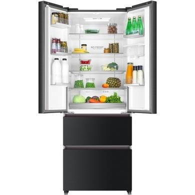 Refurbished Haier HB16WSNAA Freestanding 422 Litre 70/30 American Fridge Freezer Graphite