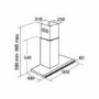 CDA EVP91SS 90cm Slimline Chimney Cooker Hood - Stainless Steel