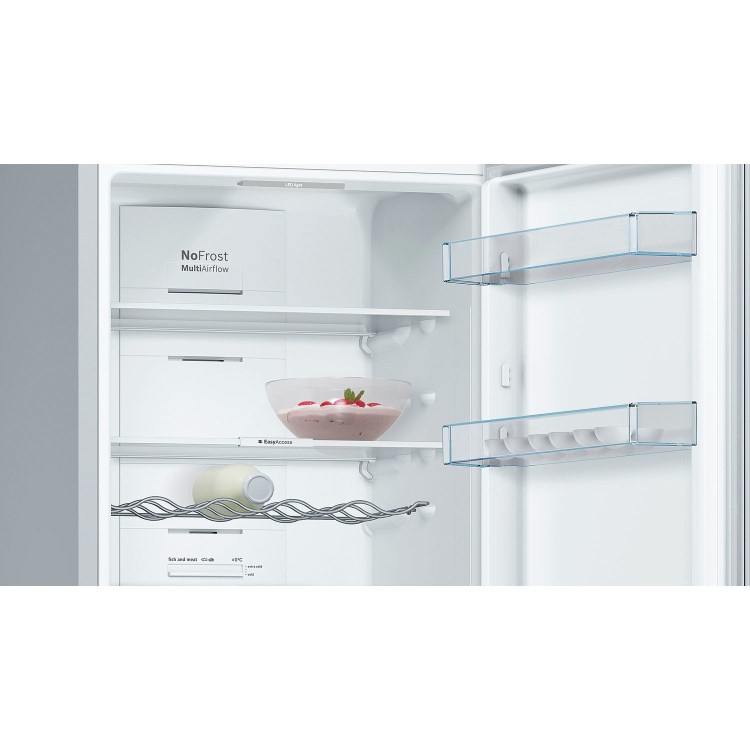 Refurbished Bosch KGN36VLEAG 324 Litre 60/40 Freestanding Fridge Freezer - Stainless steel look