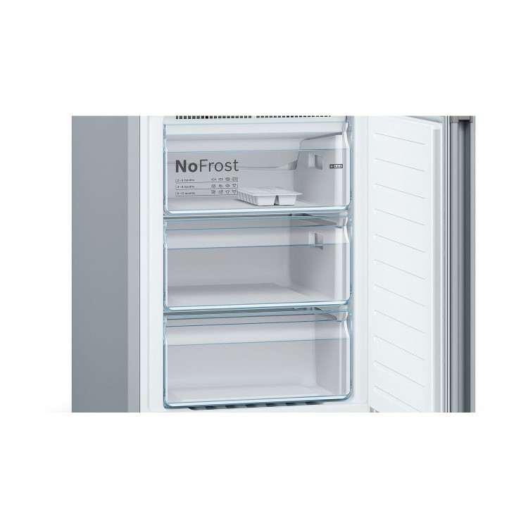Refurbished Bosch KGN36VLEAG 324 Litre 60/40 Freestanding Fridge Freezer - Stainless steel look