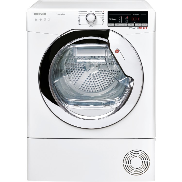 Refurbished Hoover DXOH9A2TCE-80 Freestanding Heat Pump 9KG Tumble Dryer White