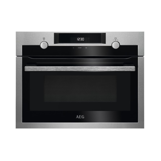 AEG 42L 1000W Built-in Microwave & Grill - Stainless Steel