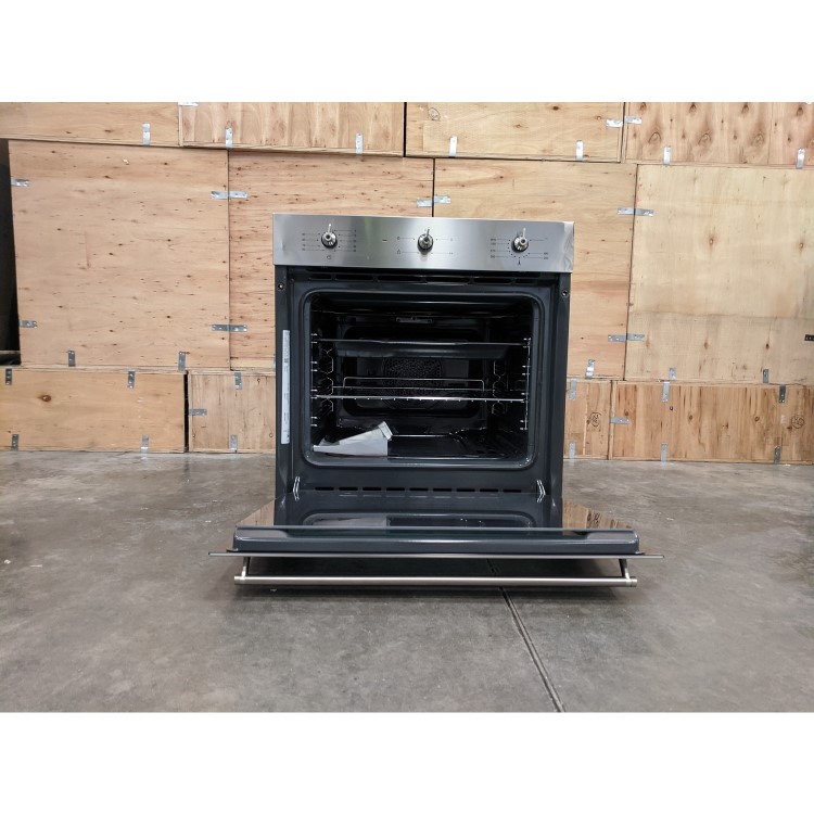 Refurbished Smeg Classic SF6341GVX 60cm Single Built In Gas Fan Oven with Electric Grill Stainless Steel