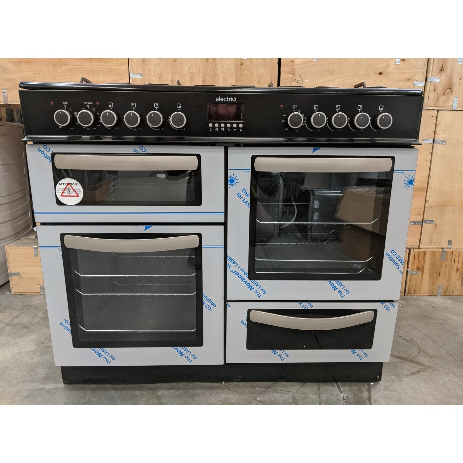 Refurbished electriQ EQRANGE100SS 100cm Dual Fuel Range Cooker