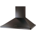 LEIHDC90BB Rangemaster 90cm Chimney Cooker Hood - Black with Brass Badge