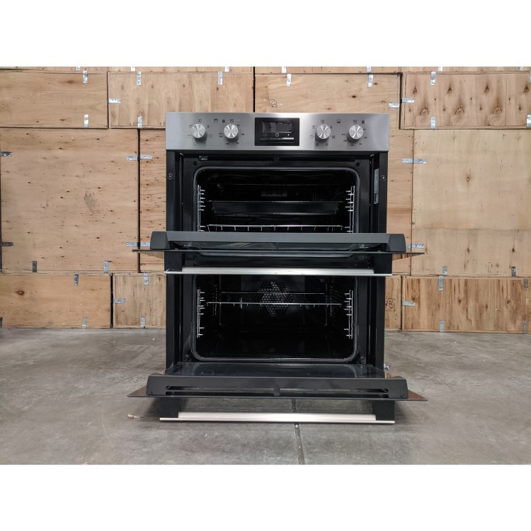 Refurbished Zanussi ZOF35661XK 60cm Double Built Under Electric Oven Stainless Steel