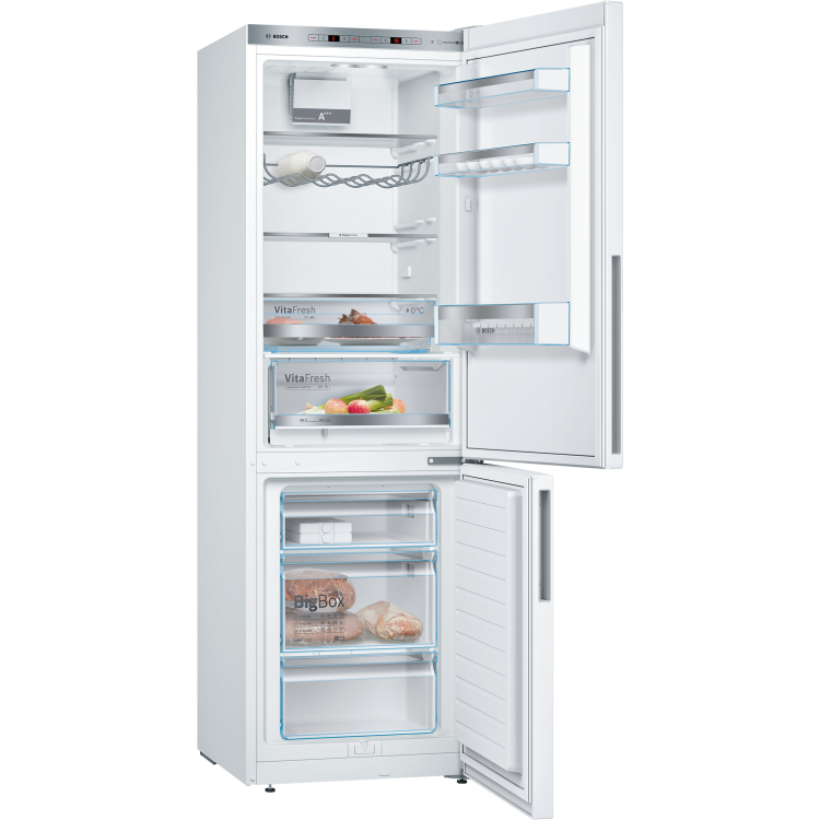 Refurbished Bosch Serie 6 KGE36AWCA Freestanding 302 Litre 60/40 Fridge Freezer White