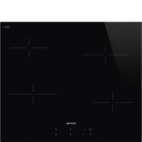 Refurbished Smeg SE264TD 60cm 4 Zone Straight Edge Glass Ceramic Hob with Touch Controls