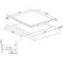 Refurbished Smeg SE264TD 60cm 4 Zone Straight Edge Glass Ceramic Hob with Touch Controls