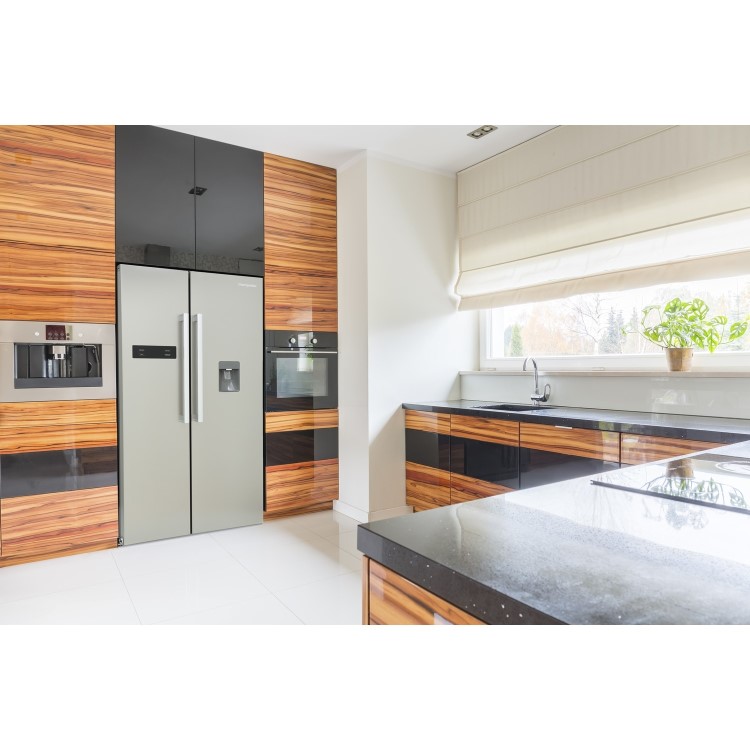 Montpellier 510 Litre American Fridge Freezer- Silver