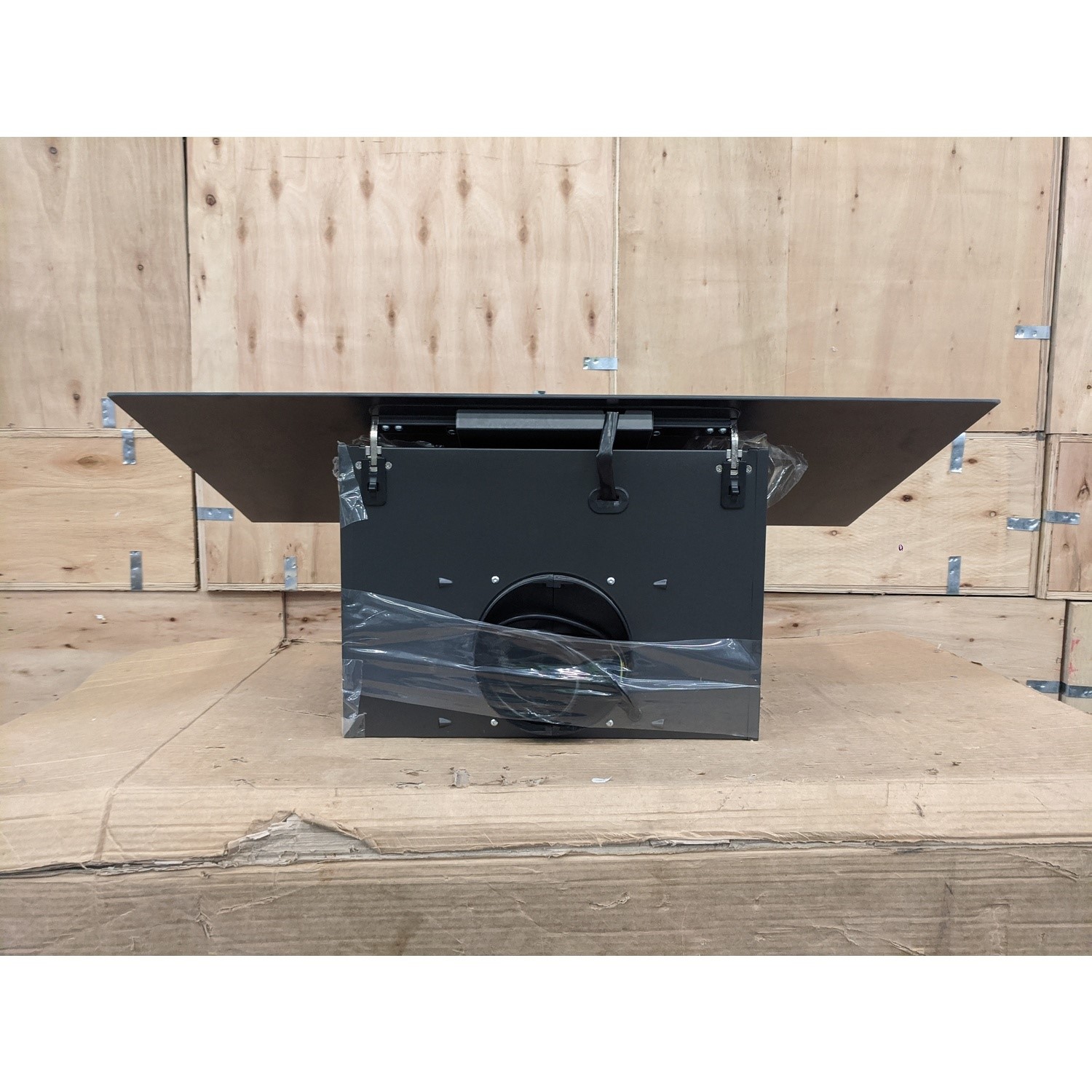 Refurbished Hotpoint PHVP87FLTK 80cm Angled Cooker Hood Black