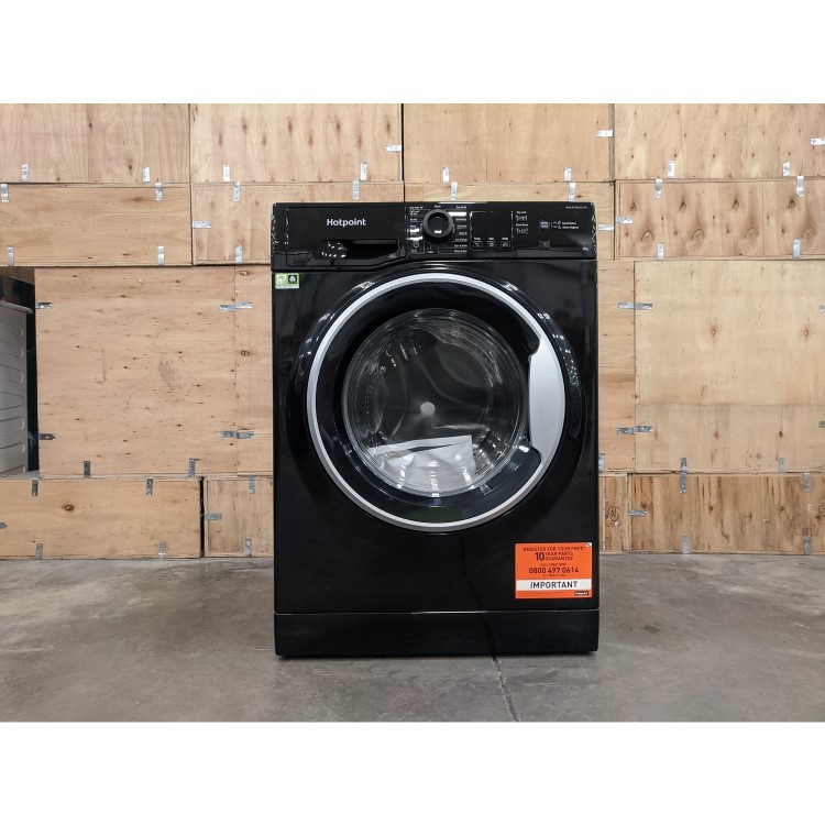 Refurbished Hotpoint NSWM963CBSUKN Freestanding 9KG 1600 Spin Washing Machine