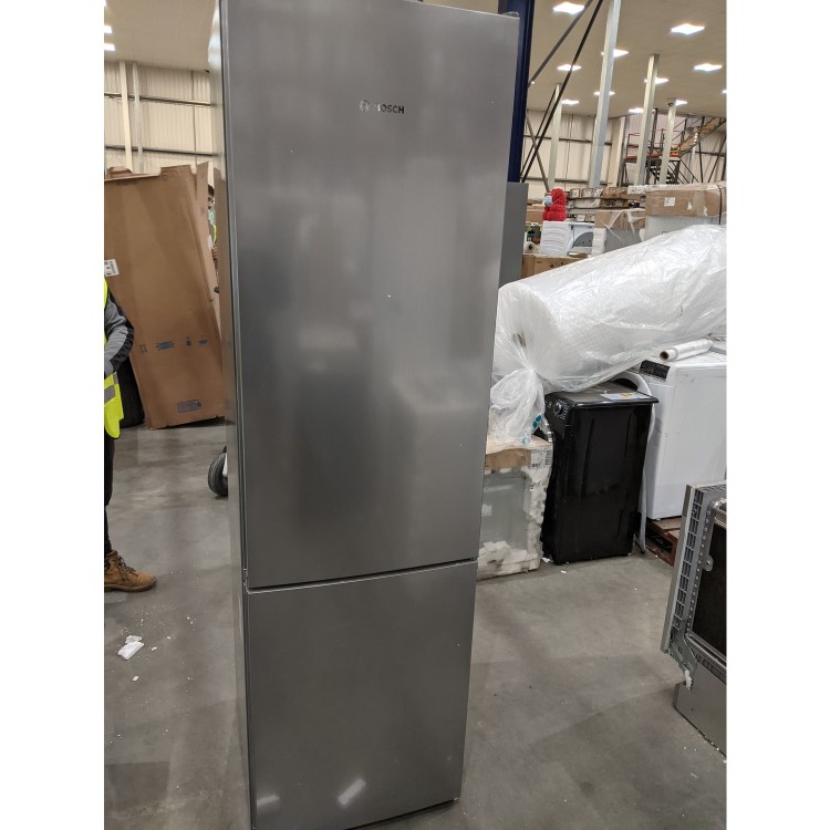 Refurbished Bosch Serie 4 KGN39VLEAG Freestanding 366 Litre 70/30 Fridge Freezer Stainless Steel