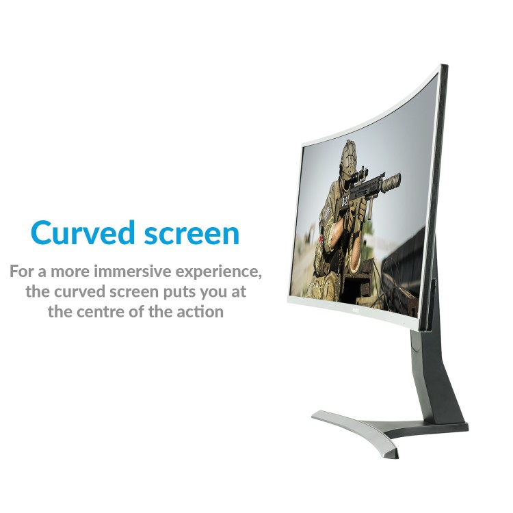 Refurbished electriQ WQHD HDR FreeSync 35'' 100Hz Curved UltraWide Gaming Monitor