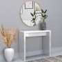 Narrow White High Gloss Console Table - Tiffany