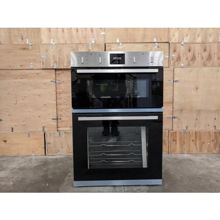 Refurbished Neff N30 U1GCC0AN0B Multifunction 60cm Double Built In Electric Oven Stainless Steel