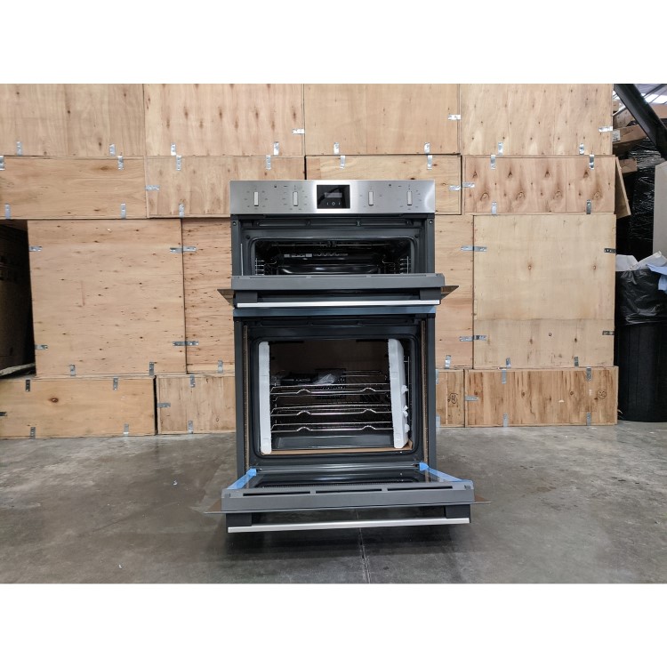 Refurbished Neff N30 U1GCC0AN0B Multifunction 60cm Double Built In Electric Oven Stainless Steel