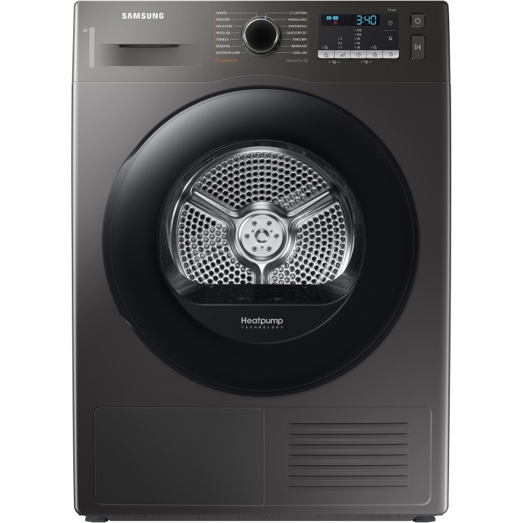 Refurbished Samsung DV90TA040AN Freestanding Heatpump 9KG Tumble Dryer Graphite