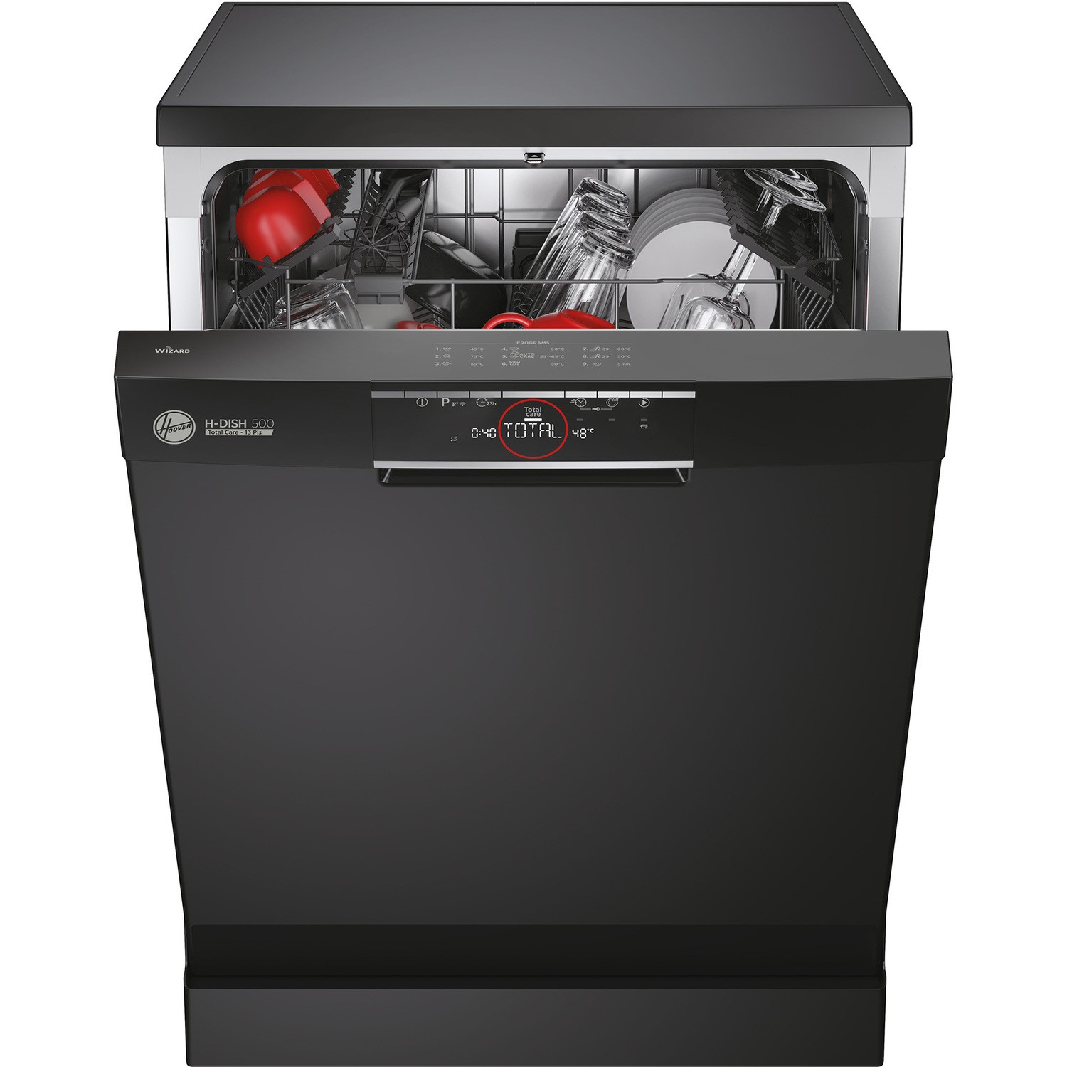 Hoover 13 Place Settings Freestanding Dishwasher Black BuyItDirect.ie