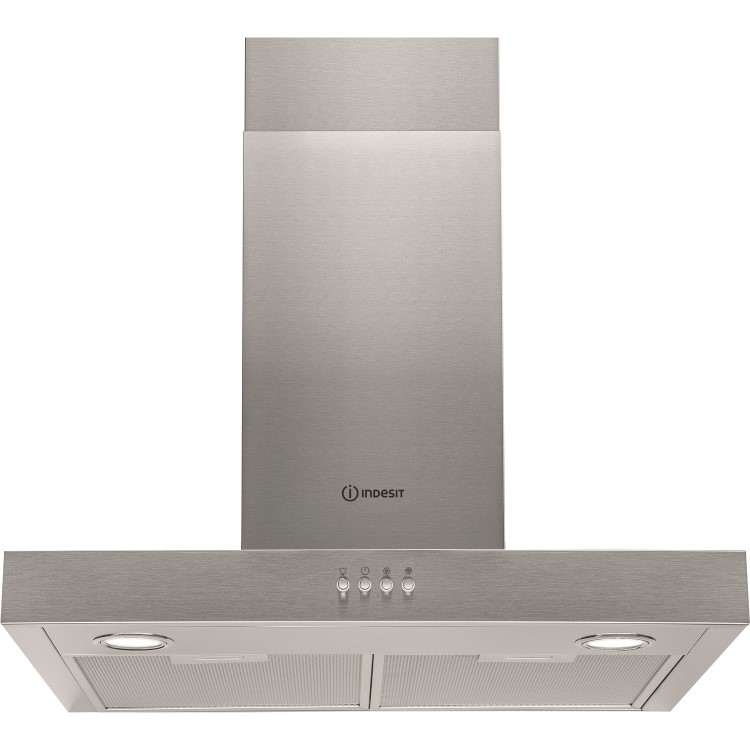 Refurbished Indesit IHBS65LMX 60cm Cooker Hood Stainless Steel
