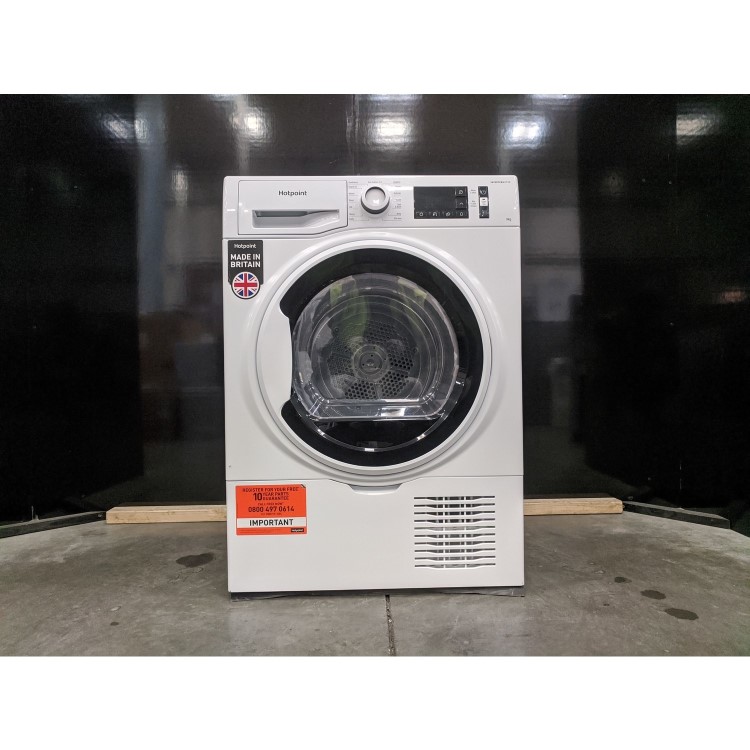 Refurbished Hotpoint H3D91WBUK Freestanding Condenser 9KG Tumble Dryer White