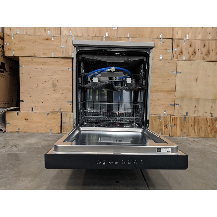 Refurbished Whirlpool WFC3C33PFXUK 14 Place Freestanding Dishwasher Silver