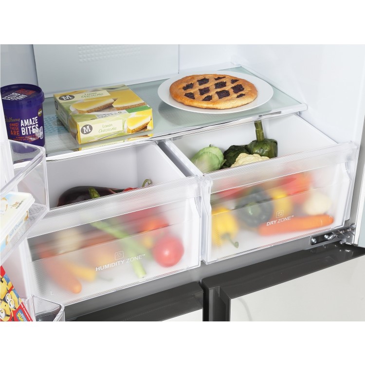 Refurbished Haier HTF-456DM6 Freestanding 456 Litre American Fridge Freezer