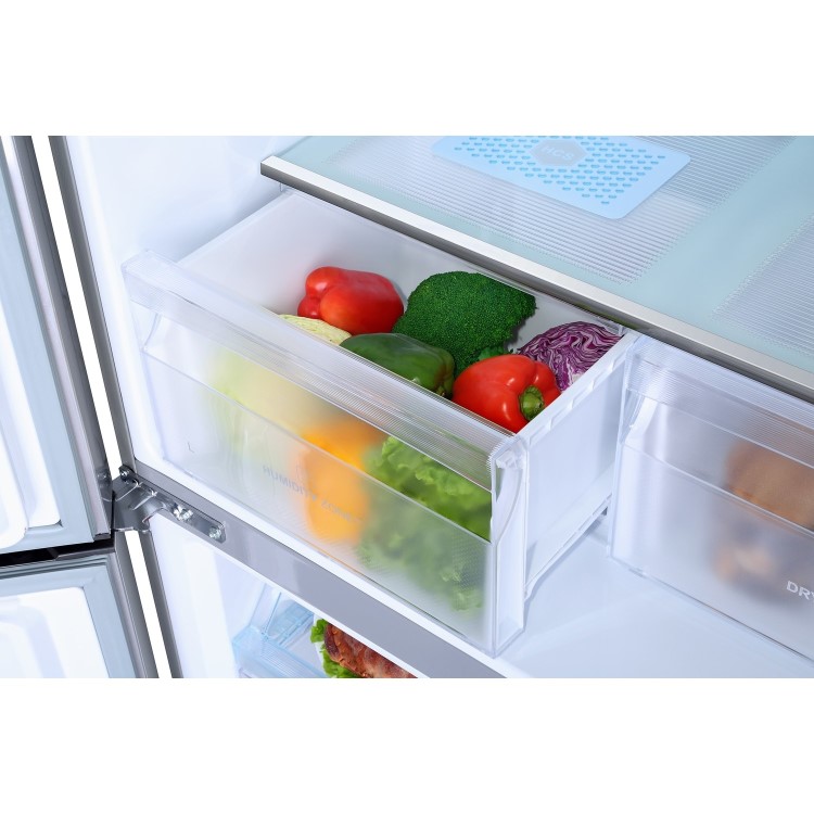 Refurbished Haier HTF-456DM6 Freestanding 456 Litre American Fridge Freezer
