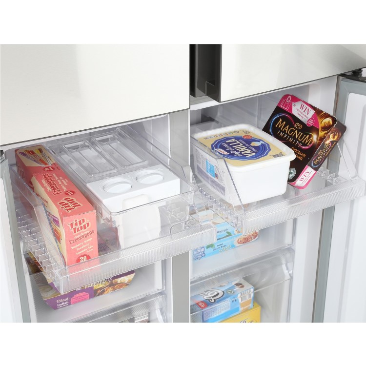 Refurbished Haier HTF-456DM6 Freestanding 456 Litre American Fridge Freezer
