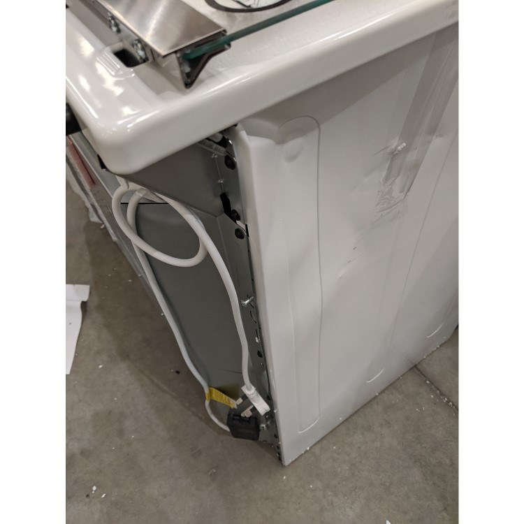 Refurbished Indesit ID5G00KMWL 50cm Double Cavity Gas Cooker with Lid White